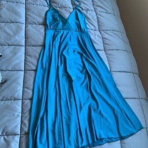 Vintage aquamarine dress.